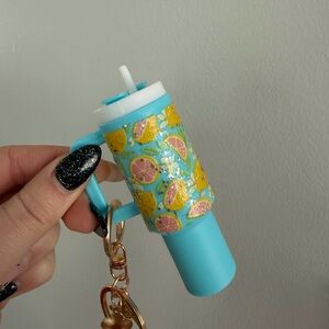 Colorful Fruit Patterned Keychain Tumbler